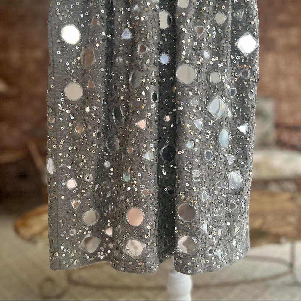 NWT House of Harlow 1960 x Revolve Lora Dress Sequins Grey S Mini Knit Cocktail - Picture 15 of 16